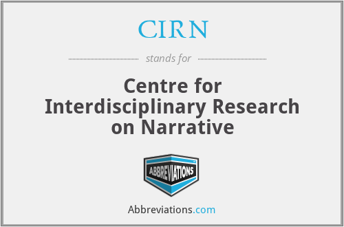 CIRN - Centre for Interdisciplinary Research on Narrative