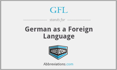 GFL - German as a Foreign Language