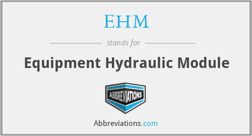 EHM - Equipment Hydraulic Module