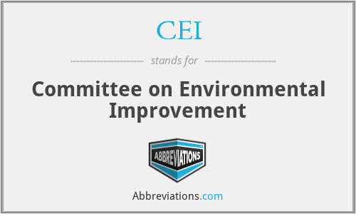 CEI - Committee on Environmental Improvement