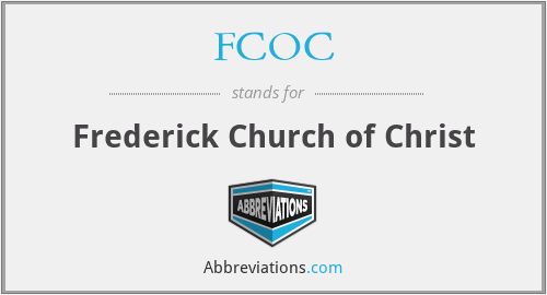 FCOC - Frederick Church of Christ