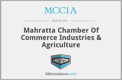 MCCIA - Mahratta Chamber Of Commerce Industries & Agriculture