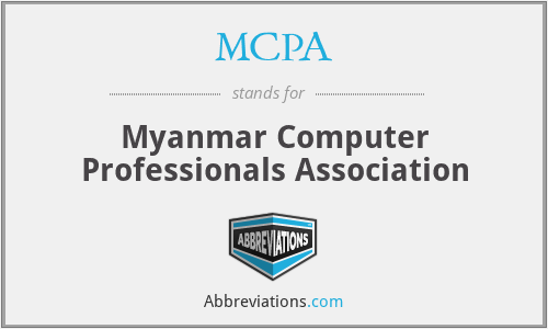 MCPA - Myanmar Computer Professionals Association