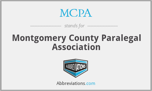 MCPA - Montgomery County Paralegal Association