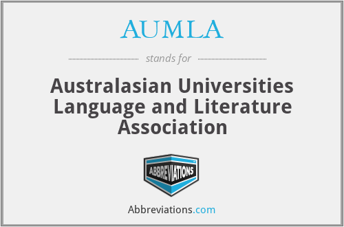 AUMLA - Australasian Universities Language and Literature Association