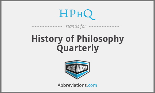 HPhQ - History of Philosophy Quarterly