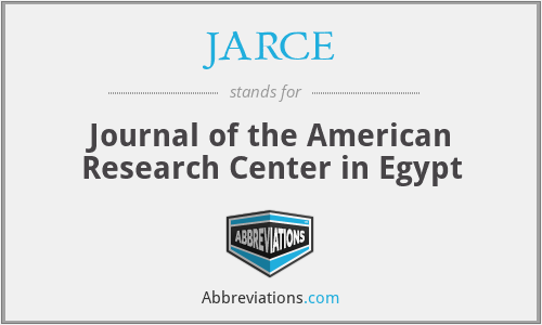 JARCE - Journal of the American Research Center in Egypt