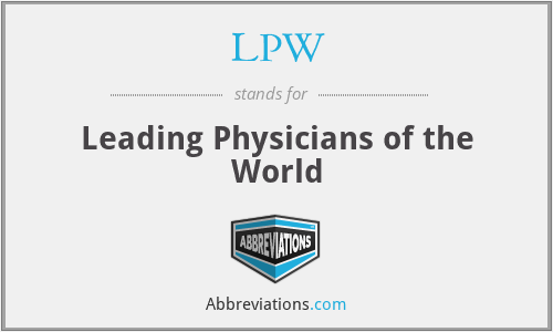 LPW - Leading Physicians of the World