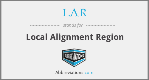 LAR - Local Alignment Region