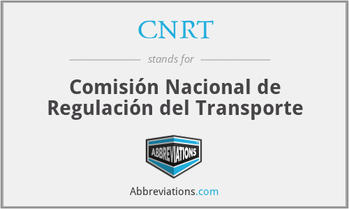 CNRT - Comisión Nacional de Regulación del Transporte