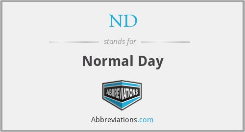 ND - Normal Day