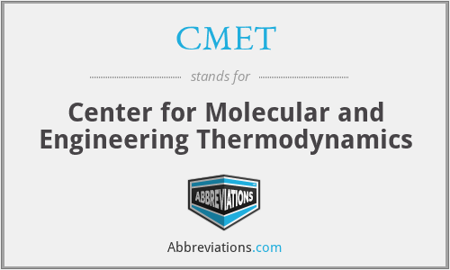 CMET - Center for Molecular and Engineering Thermodynamics