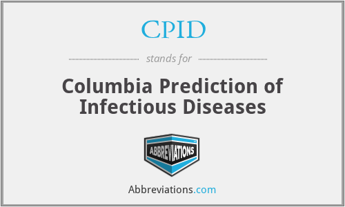 CPID - Columbia Prediction of Infectious Diseases