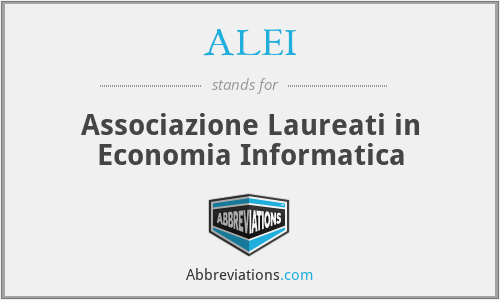 ALEI - Associazione Laureati in Economia Informatica