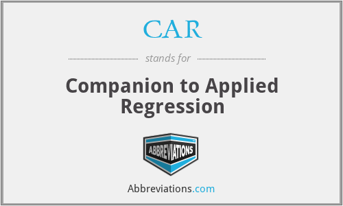CAR - Companion to Applied Regression