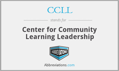 CCLL - Center for Community Learning Leadership