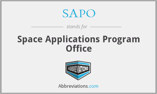 SAPO - Space Applications Program Office