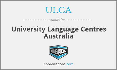 ULCA - University Language Centres Australia