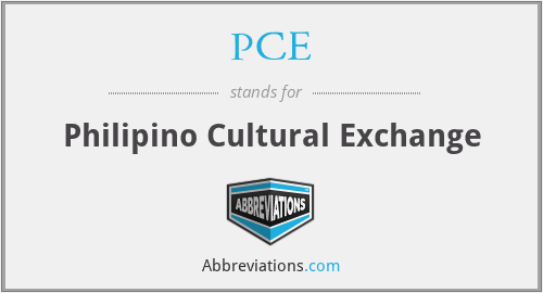 PCE - Philipino Cultural Exchange
