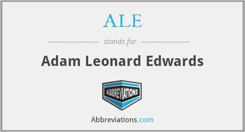 ALE - Adam Leonard Edwards