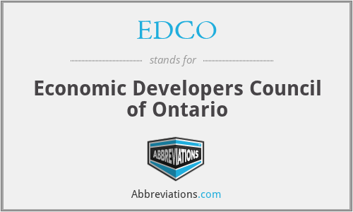 EDCO - Economic Developers Council of Ontario