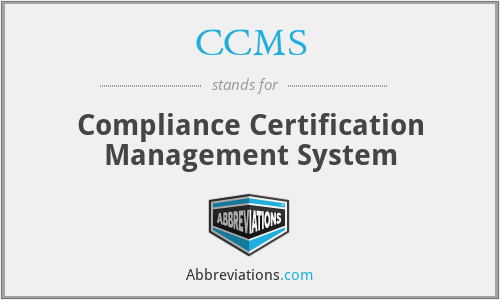 CCMS - Compliance Certification Management System