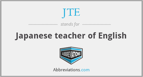 JTE - Japanese teacher of English