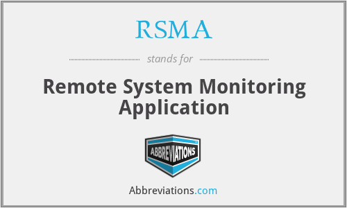 RSMA - Remote System Monitoring Application