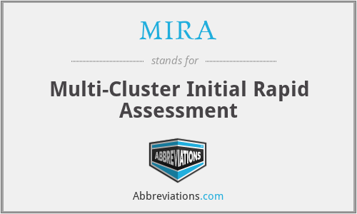 MIRA - Multi-Cluster Initial Rapid Assessment