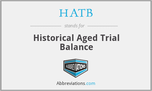 HATB - Historical Aged Trial Balance