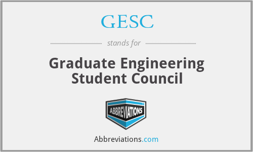 GESC - Graduate Engineering Student Council