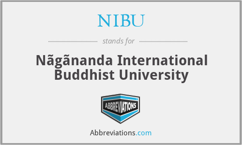 NIBU - Nãgãnanda International Buddhist University