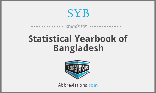 SYB - Statistical Yearbook of Bangladesh