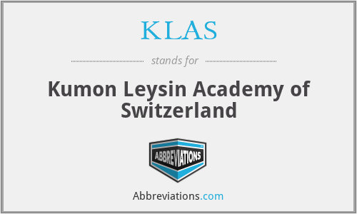 KLAS - Kumon Leysin Academy of Switzerland
