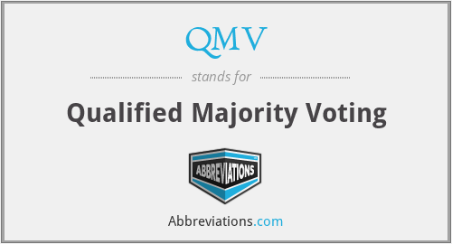 QMV - Qualified Majority Voting