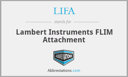 LIFA - Lambert Instruments FLIM Attachment