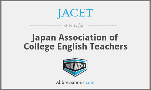 JACET - Japan Association of College English Teachers
