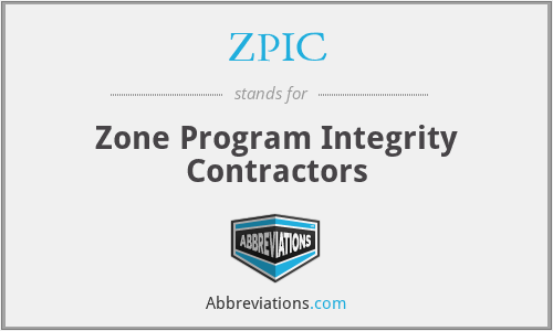 ZPIC - Zone Program Integrity Contractors