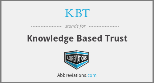 KBT - Knowledge Based Trust