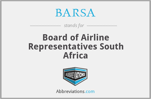 BARSA - Board of Airline Representatives South Africa