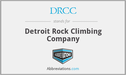 DRCC - Detroit Rock Climbing Company