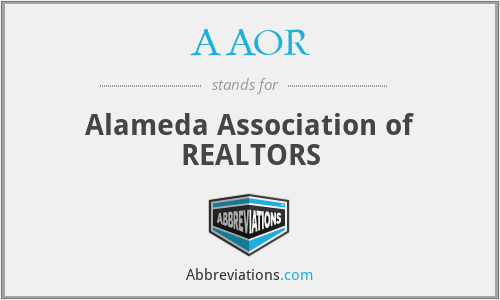 AAOR - Alameda Association of REALTORS