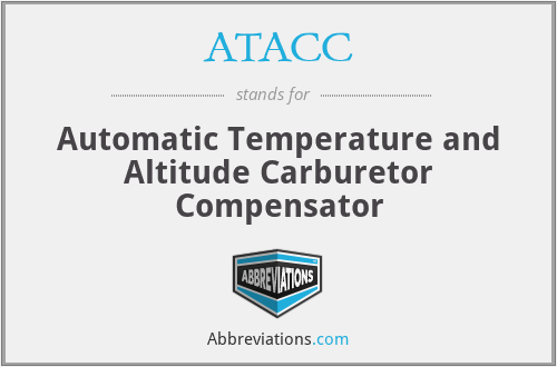 ATACC - Automatic Temperature and Altitude Carburetor Compensator