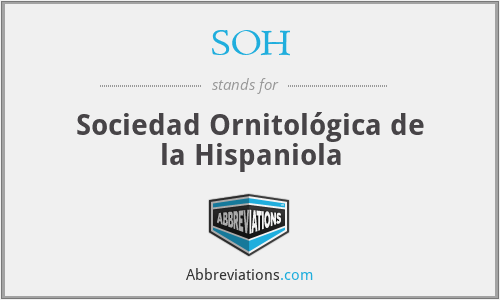 SOH - Sociedad Ornitológica de la Hispaniola
