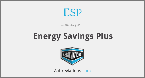 ESP - Energy Savings Plus