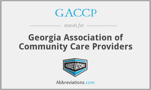 GACCP - Georgia Association of Community Care Providers