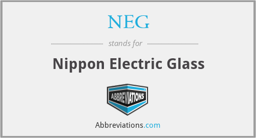 NEG - Nippon Electric Glass