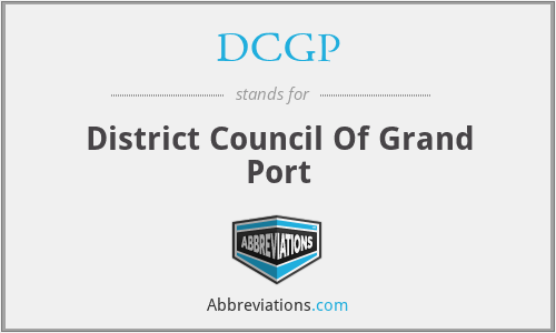 DCGP - District Council Of Grand Port