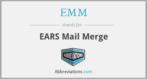EMM - EARS Mail Merge