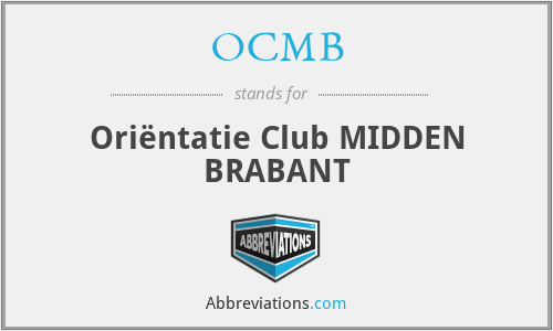 OCMB - Oriëntatie Club MIDDEN BRABANT